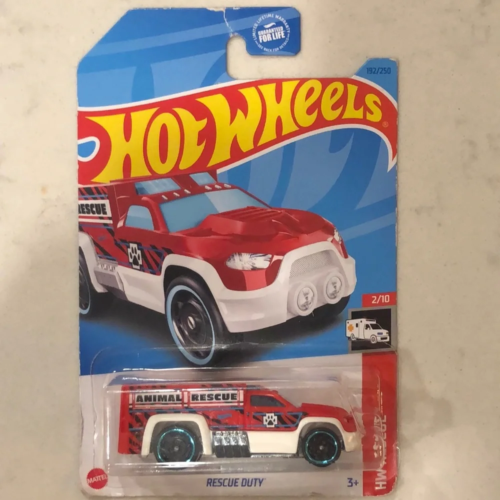 Rescue Duty Toy Car - Red and White